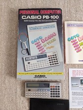 CASIO PB-100 Calcolatrice personale, in SCATOLA con manuali