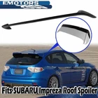 Fits 08-11 Subaru Impreza WRX STI 3rd PAINT BLACK Rear Roof ADD On Spoiler Lip