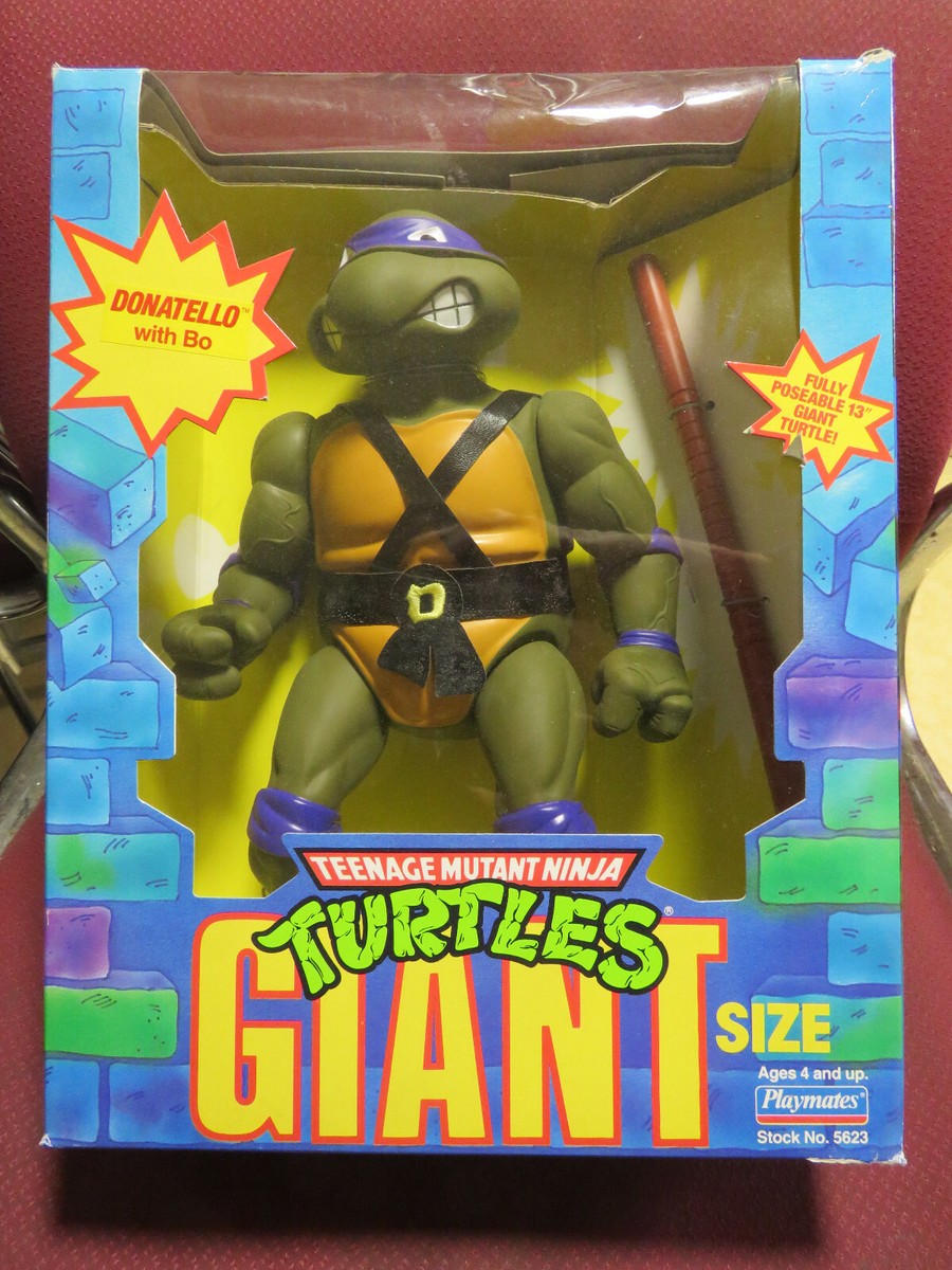 1989 PLAYMATES DONATELLO w/BO TEENAGE MUTANT NINJA TURTLES GIANT