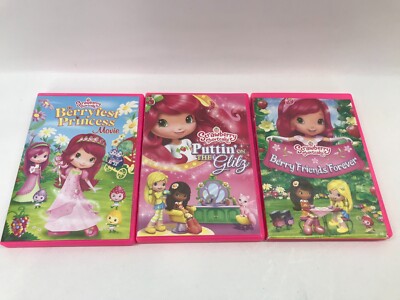 Strawberry Shortcake Dvd Lot Of 3 Berryfest Princess Puttin On The strawberry-shortcake-dvd-lot-of-3-berryfest-princess-puttin-on-the