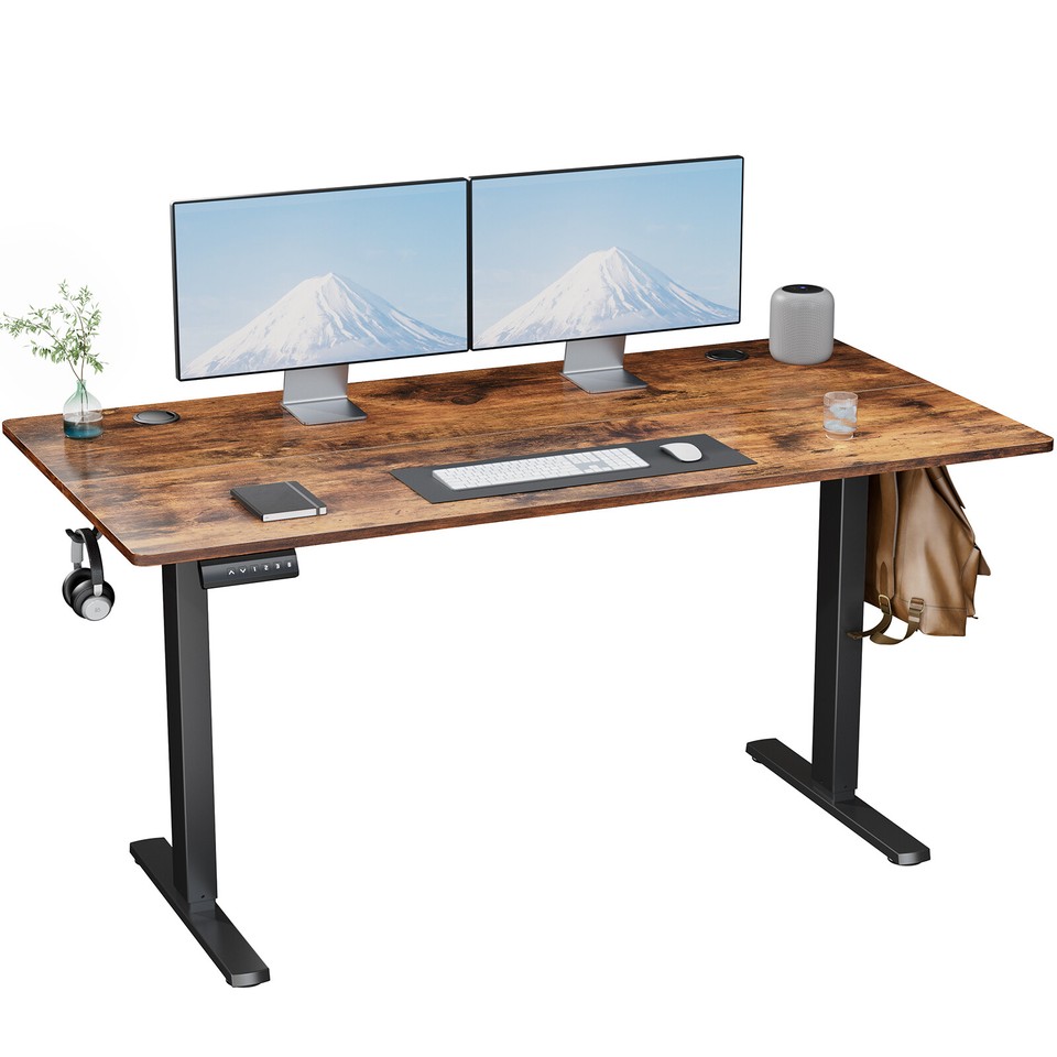 Adjustable Height Standing Desk - Electric Sit - Stand Up Desk in 40/48/55/63 In