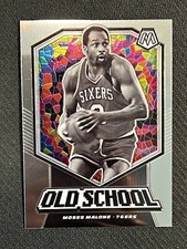 2019-20 Panini Mosaic Basketball Old School Moses Malone 76ers #7