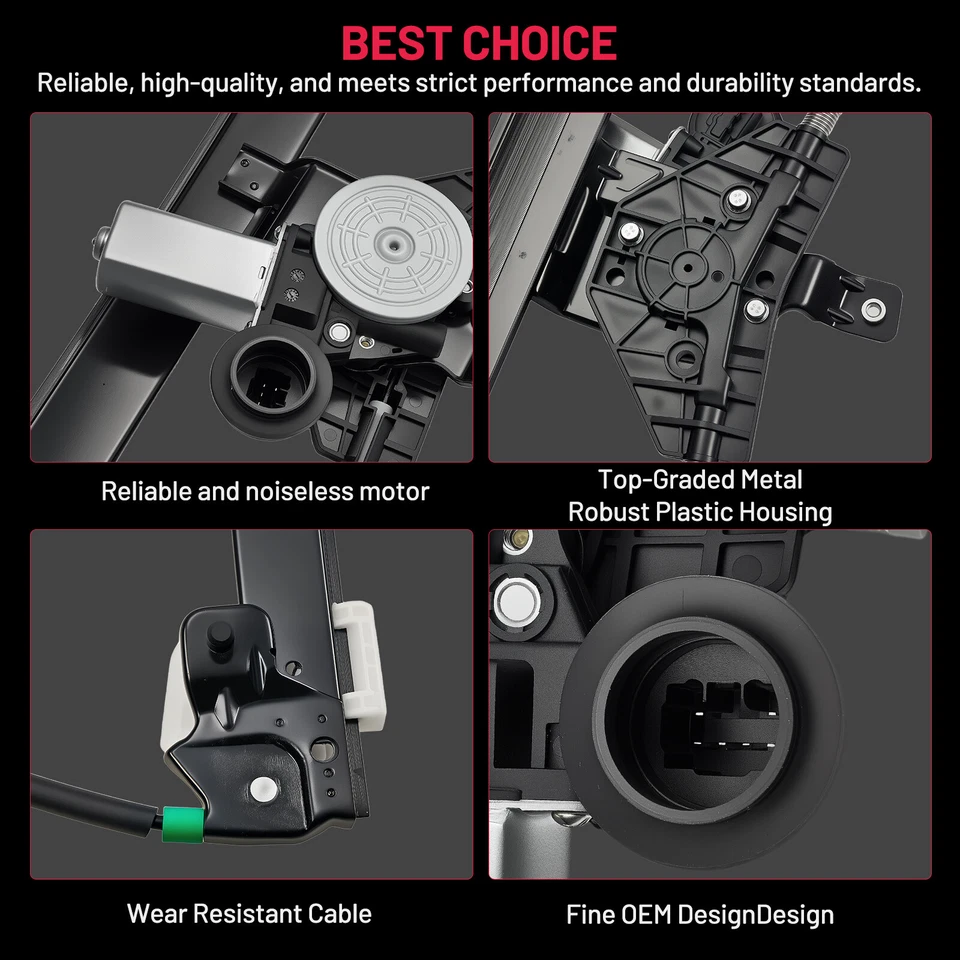 Regulador de ventana eléctrica del lado del conductor delantero con motor para Nissan Pathfinder 2021-2013 Foto 2 de 4