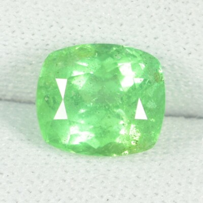 2.33 ct BEST GRADE'' RARE GEMS MINT GREEN NATURAL KORNERUPINE Cushion See Vdo GB