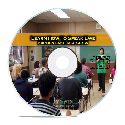 Learn How To Speak Ewe, Fluent Foreign Language Training Class, CD G95