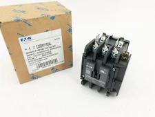New Eaton C25DNY152AL Definite Purpose Contactor 25A 110/120V 3 Pole Open Type