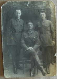 Original photo of 3 NKVD officers dated Dnepropetrovsk Ukraine 1939