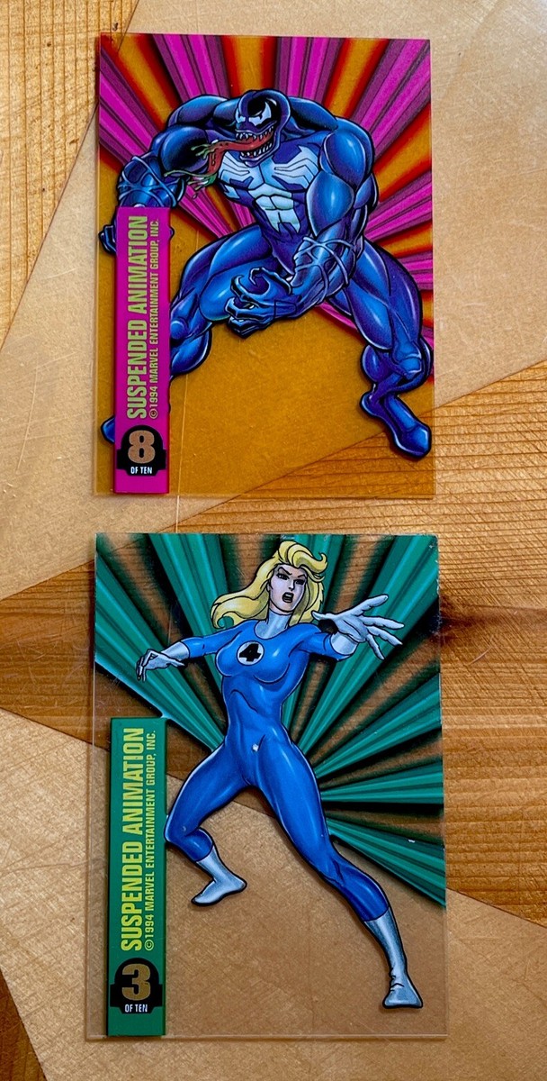 2 1994 Marvel Universe Suspended Animation INVISIBLE WOMAN #3