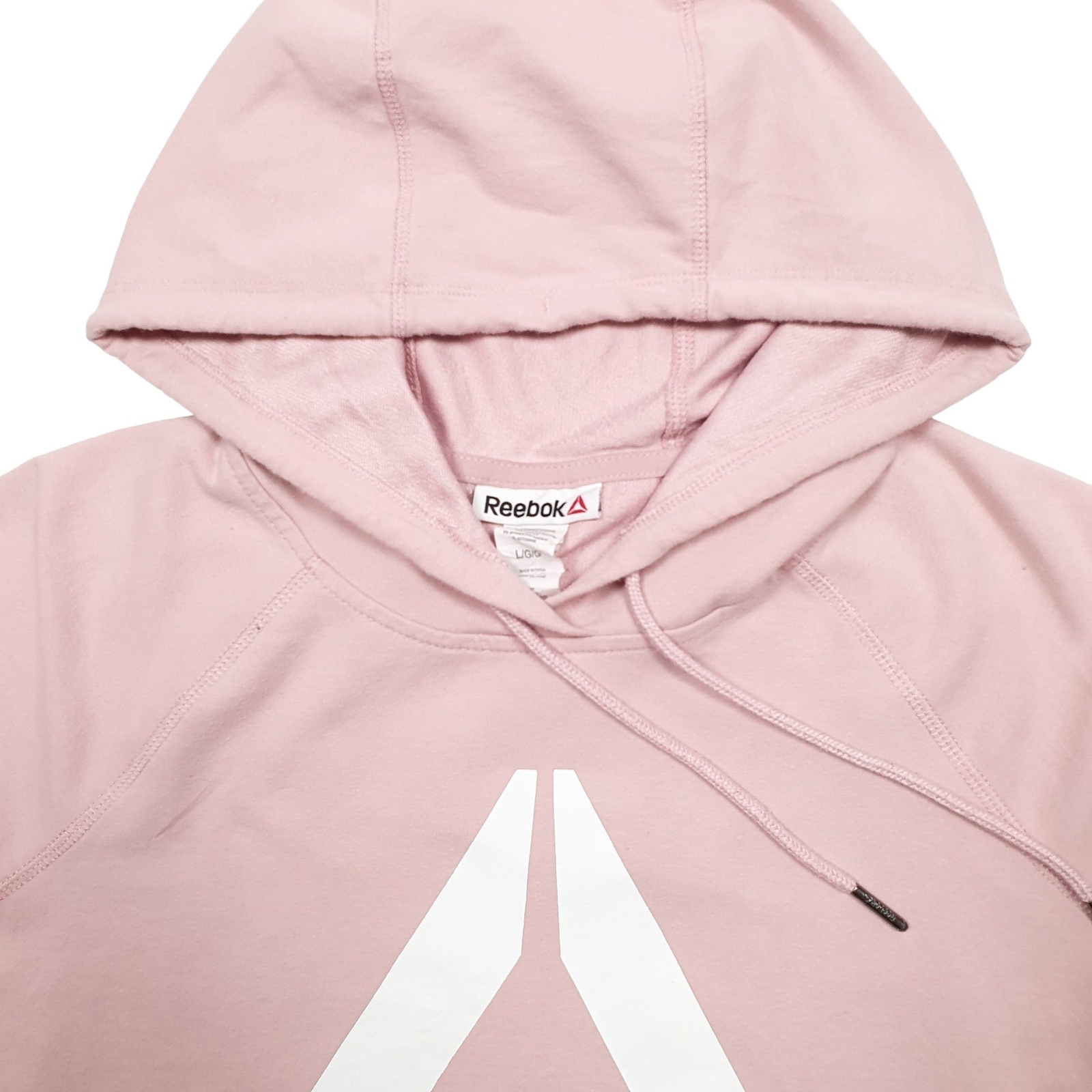 REEBOK Hoodie Spellout Jumper Sweatshirt Womens L image 2