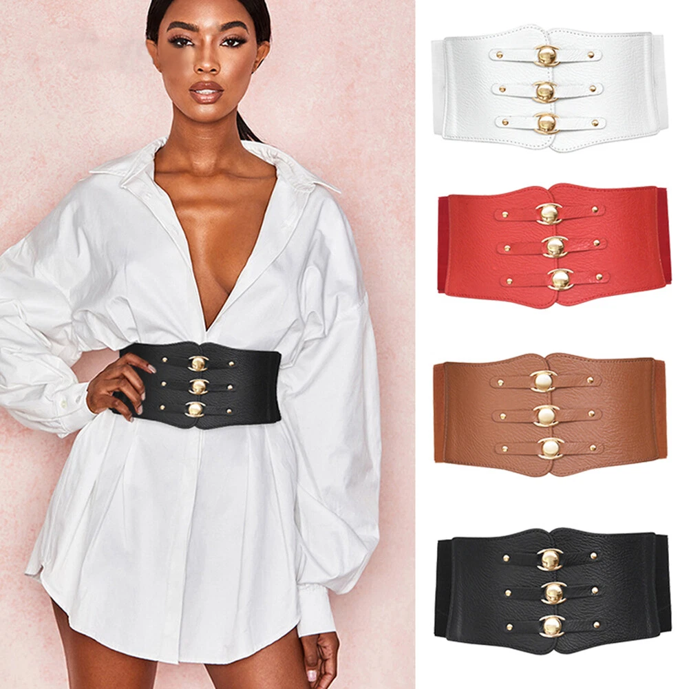 1pc Women's Elastic Wide Waist Belt With Stylish Design, Perfectly Matches  With Any Outfit