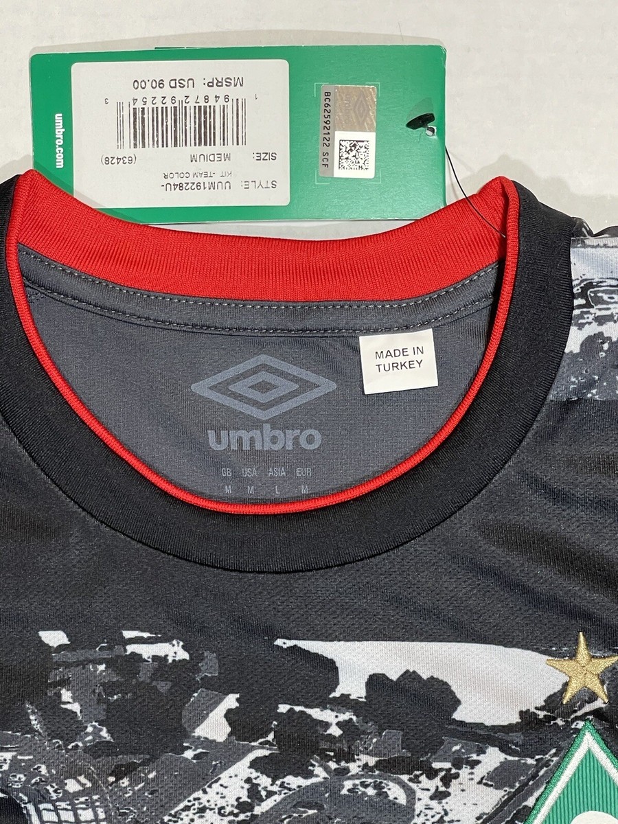 Umbro SV Werder Bremen Mens Medium Jersey Black Grey Umbro SV Werder Bremen Mens Medium Jersey Black Grey