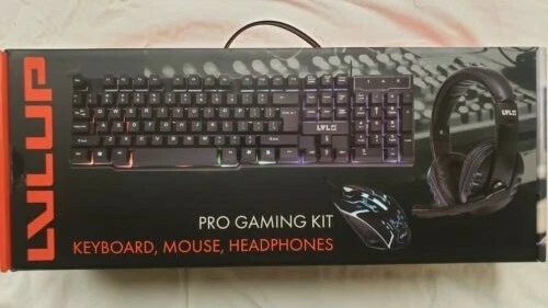 PRO GAMING KIT - LVLUP - LED BACKLIT Keyboard - Mouse - Headphones - BRAND NEW - Image 3 of 3