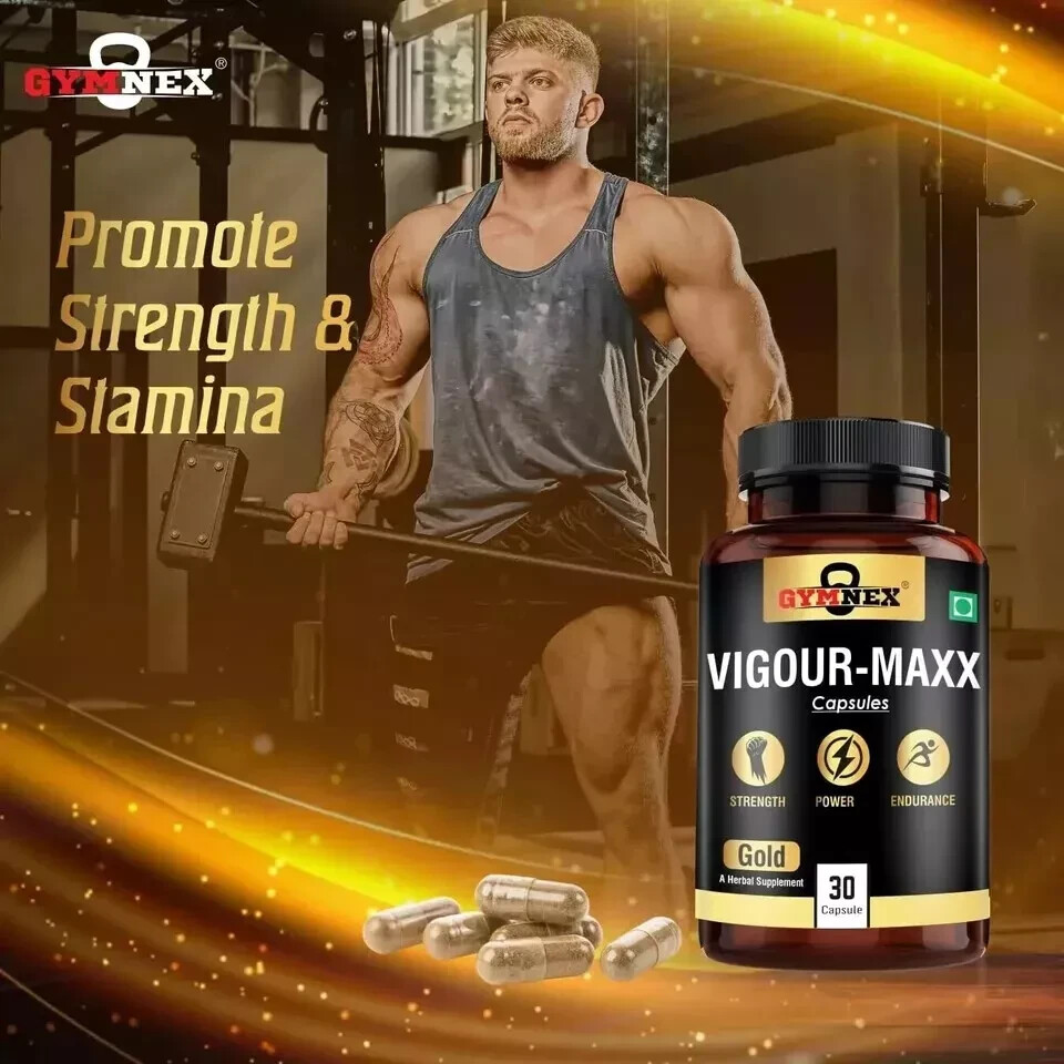 Complément Alimentaire Masculin Vigour Max - 30 Gélules - Maca, Zinc, Palmier Nain - Neuf