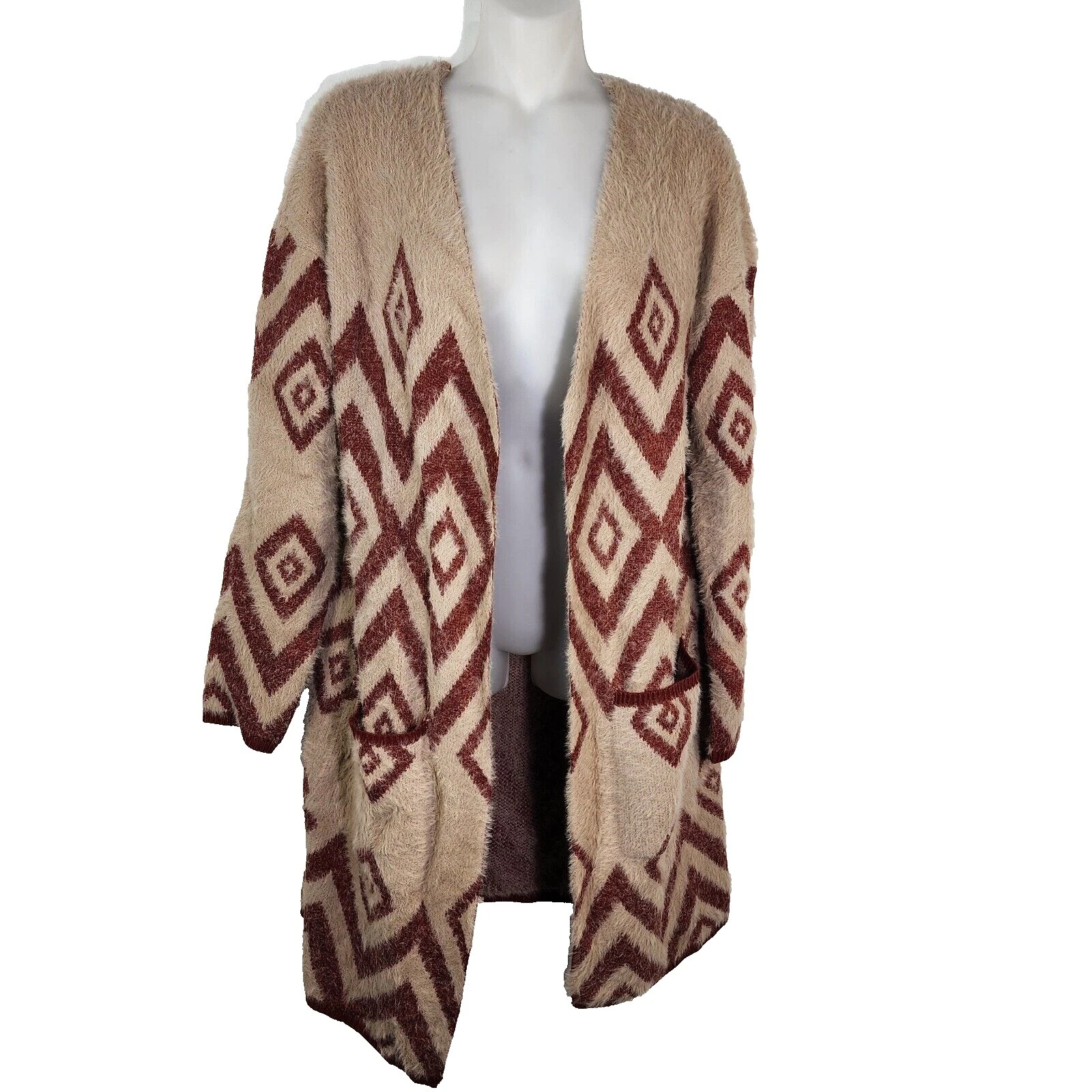 Suéteres de cárdigan geométrico para mujer Maurices