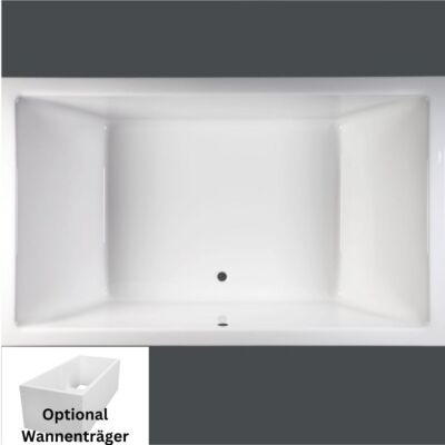 Badewanne 190 x 120 x 50 cm für 2 Personen Mona T&R Design frachtfrei