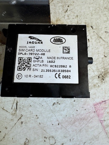 2016 RANGE ROVER EVOQUE SIM CARD MODULE DPLA 707722 AB - Picture 2 of 3