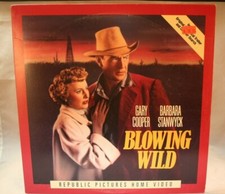 Laserdisc X  Blowing Wild  Gary Cooper Barbara Stanwyck Ruth Roman Republic