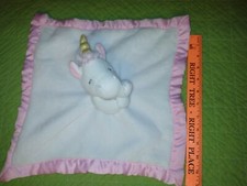 Carter's Kids Preferred Pink White Unicorn 2016 Baby Security Blanket