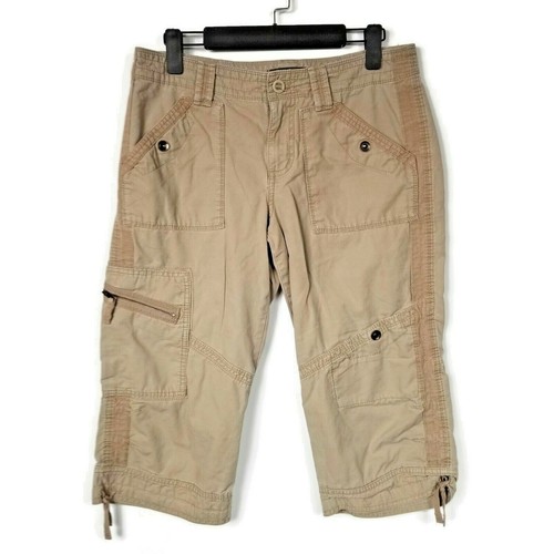 Eddie Bauer Beige Khaki Crop Capri 