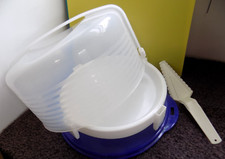 Tupperware Lg Cake Taker, Pie Stacker  New Slicer/Server
