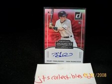 2016 Donruss Signature Series Kelby TOMLINSON Red Autograph Auto RC #99 SP