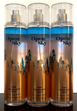 Bath  Body Works LOT OF 3 OPEN SKY Fine Fragrance Body Mists