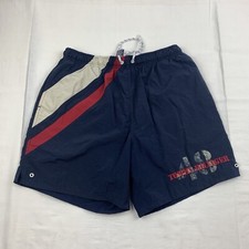 Vintage Tommy Hilfiger Swim Trunks Adult Large Blue Logo Flag Embroider 90s USA