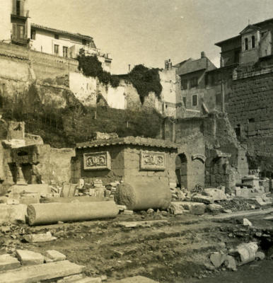 Italien Roma Forum Romanum Basilika alt NPG Stereo Foto 1900