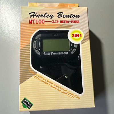 Harley Benton MT100 Clip Stimmgerät & Metronom 3in1 für Gitarre/Bass/Violine