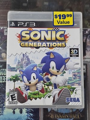 Sonic Generations Sony PlayStation 3 2011 PS3 SEGA BRAND NEW SEALED HEDGEHOG