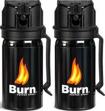 2 Pack Burn Pepper Spray Self Defense Max Strength Security - 1.35 fl oz