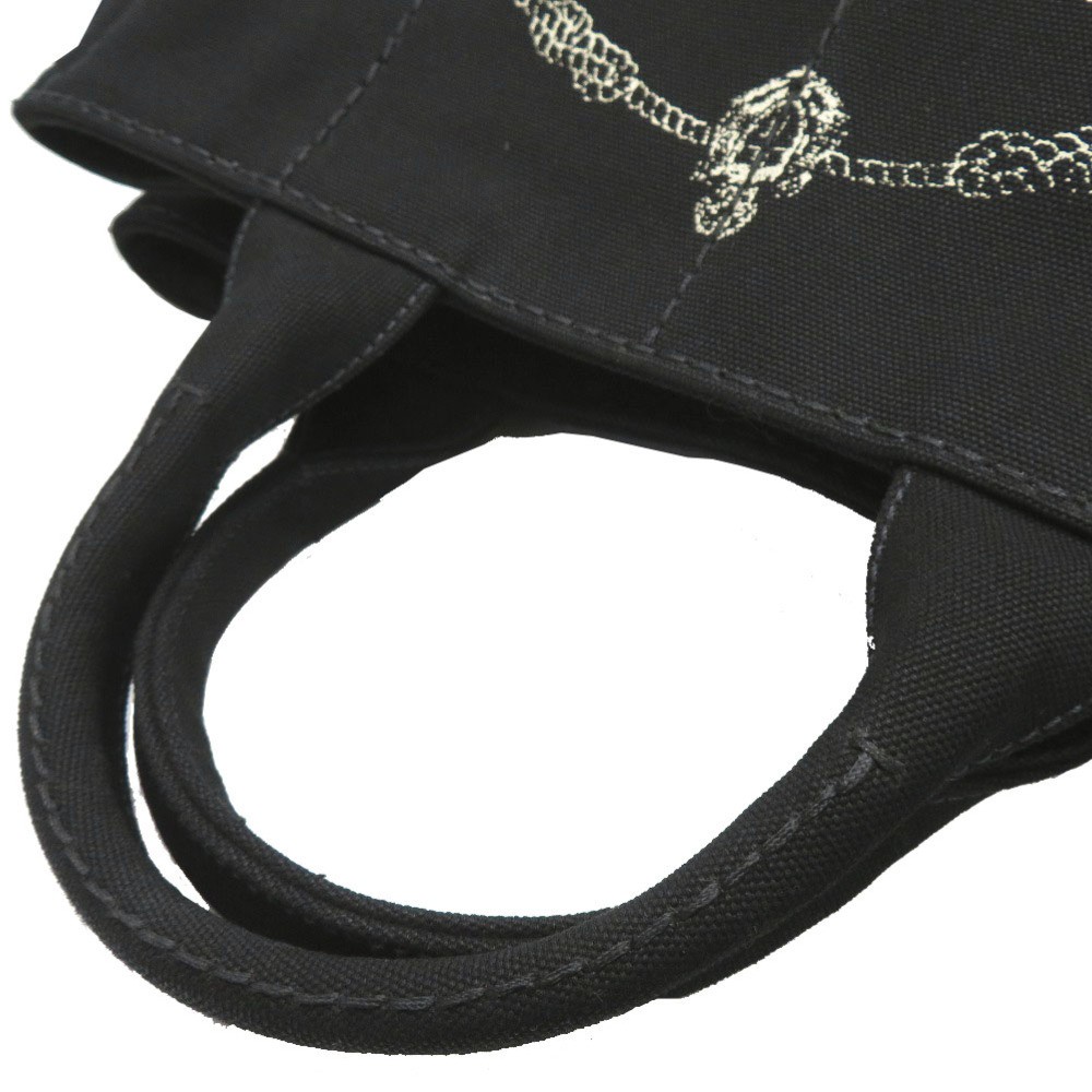 Excellent Condition Prada Canapa Canvas Black 2WAY Tote Bag Shoulder Bag Handbag thumbnail 5