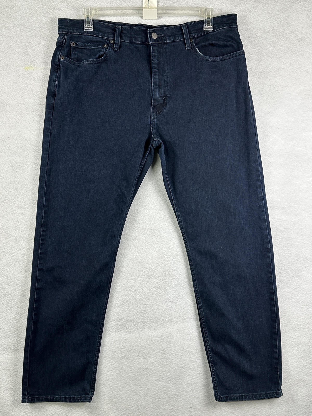 Levi's 502 Jeans Mens 38x32 Blue Dark Wash Tapered Stretch Denim Pants Casual