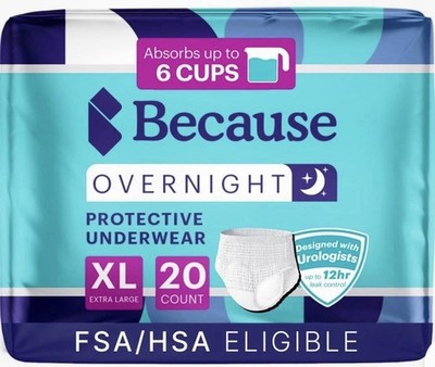 Overnight Absorbency Pull Ups - Adult Disposable Incontinence Underwear, Extr...