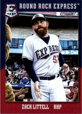 2023 Zack Littell Choice Minor League Rookie Card Round Rock Express #21. rookie card picture