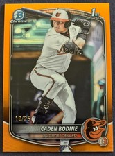 2025 Bowman Draft Caden Bodine 1st True Orange Refracto /25 SSP BD-63 Orioles