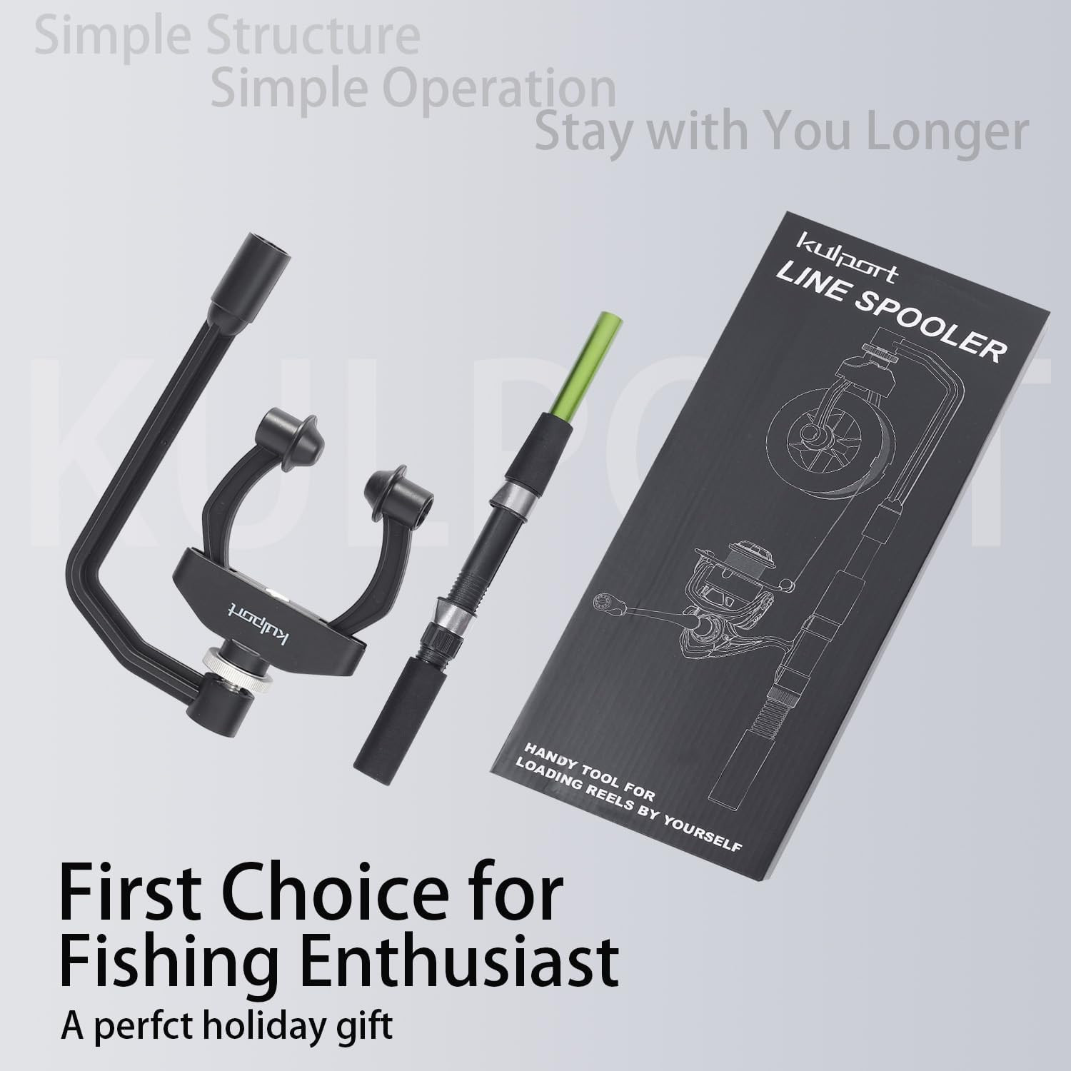 Fishing Line Spooler Adjustable Winder No Twist Portable For Casting Spinning
