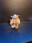 Vtg Yoda Kenner Star Wars 2" Figure Complete With Orange Snake, Cane, Belt, Robe