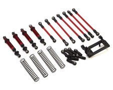Traxxas TRX-4 Complete Long Arm Lift Kit Red TRA8140R