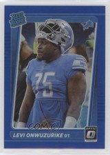 2021 Panini Donruss Optic Rated Rookie Blue Prizm /179 Levi Onwuzurike #270 ht1