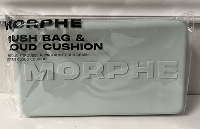 MORPHE Mini Puff Duo Brush Bag & Cloud Cushion Set Makeup Pouch Bag NEW