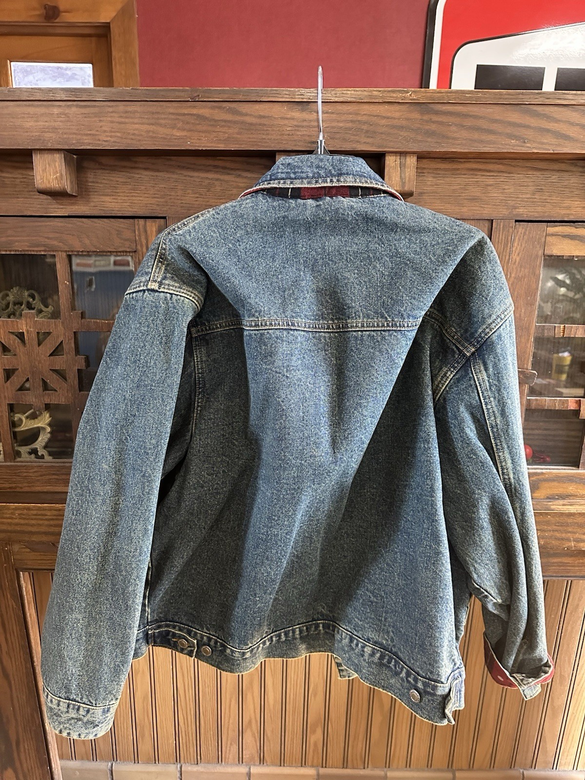 Pendleton Blue Jean Jacket Flannel Lined Men’s L - image 2