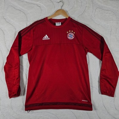 Adidas Bayern München 2015/16 Trainingstop Herren Medium Rot Langarm Climacool