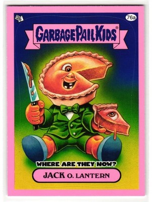 Killer Pumpkin Pie Halloween Garbage Pail Kids Jack O. Lantern 2011 Pink Card
