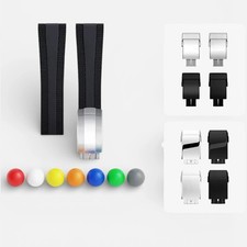 22 24mm FKM Diver Rubber Watch Strap For Breitling Superocean Avenger Navitimer