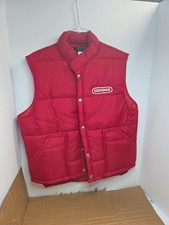 Vintage Made in The USA Conoco Puffer Vest Snap Up Swingster Brand Size Medium