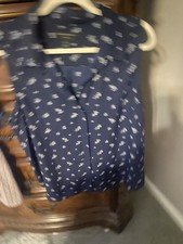 Banana republic Sleeveless Blue Floral Print Blouse