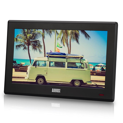 10'' Tragbar HD TV DVB-T2 MPEG4 H.265/HEVC LCD Fernseher -  August DA100D