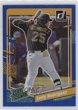 2023 Panini Donruss Rated Prospect Holo Blue Endy Rodriguez #53 0c6