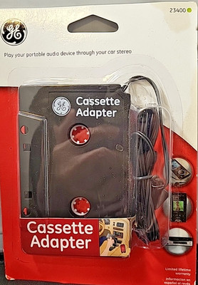 NEW Sealed Cassette Adapter, Aux, GE 23400, Car Stereo Converter